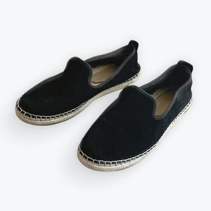Seavees Ocean Park Espadrille Women’s Size 6.5 Black Suede